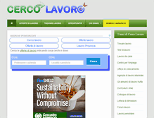 Tablet Screenshot of cerco-lavoro.info